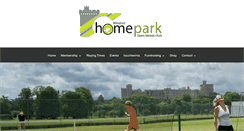 Desktop Screenshot of homeparklawntennis.co.uk