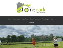 Tablet Screenshot of homeparklawntennis.co.uk